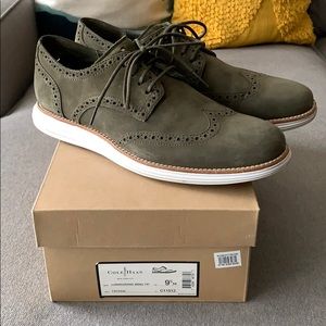 Cole Haan - LunarGrand Wingtip Suede Derby Shoes